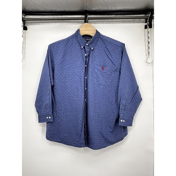 US Polo Assn. Men's Big & Tall 2XL Blue  Fall ‎  L/Sleeve Button Down Shirt - Picture 4 of 9